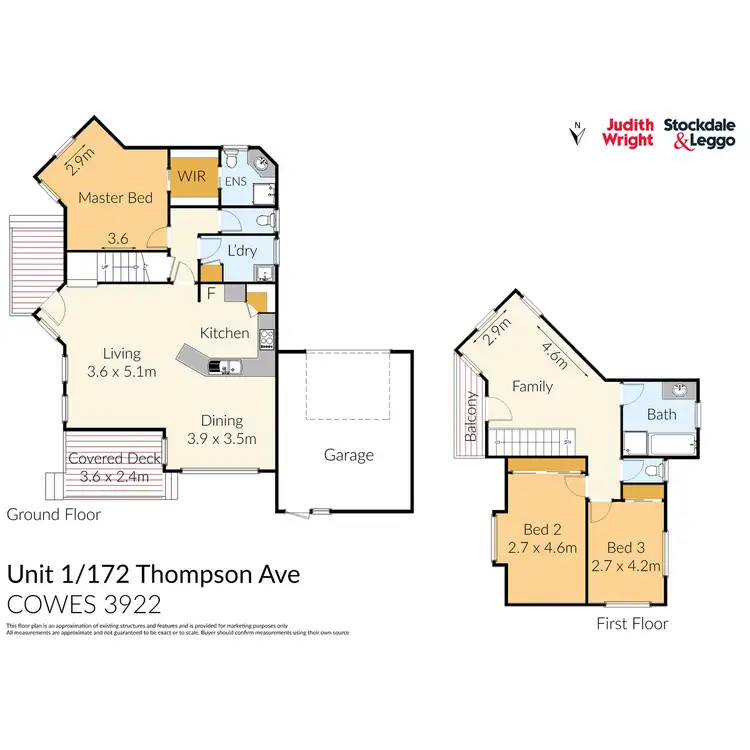Floorplan of Homely townhouse listing, 1/172 Thompson Avenue, Cowes VIC 3922