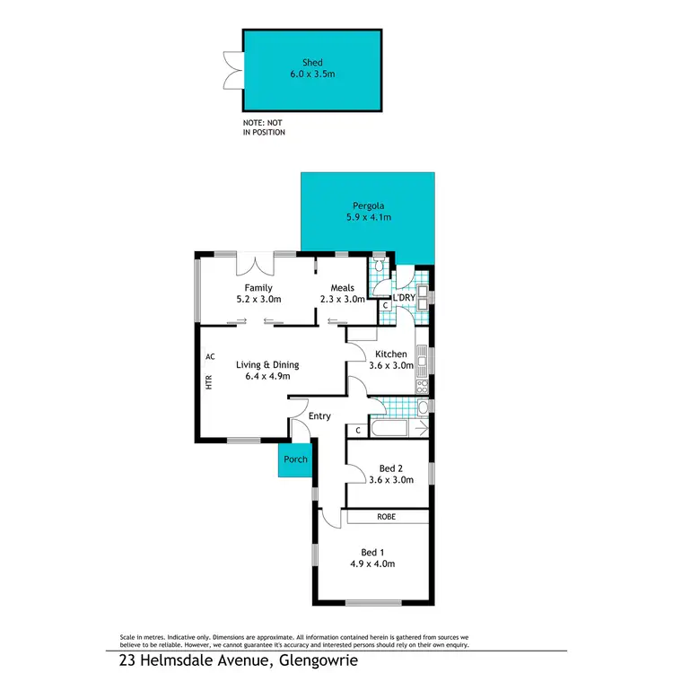 Floorplan of Homely house listing, 23 Helmsdale Avenue, Glengowrie SA 5044