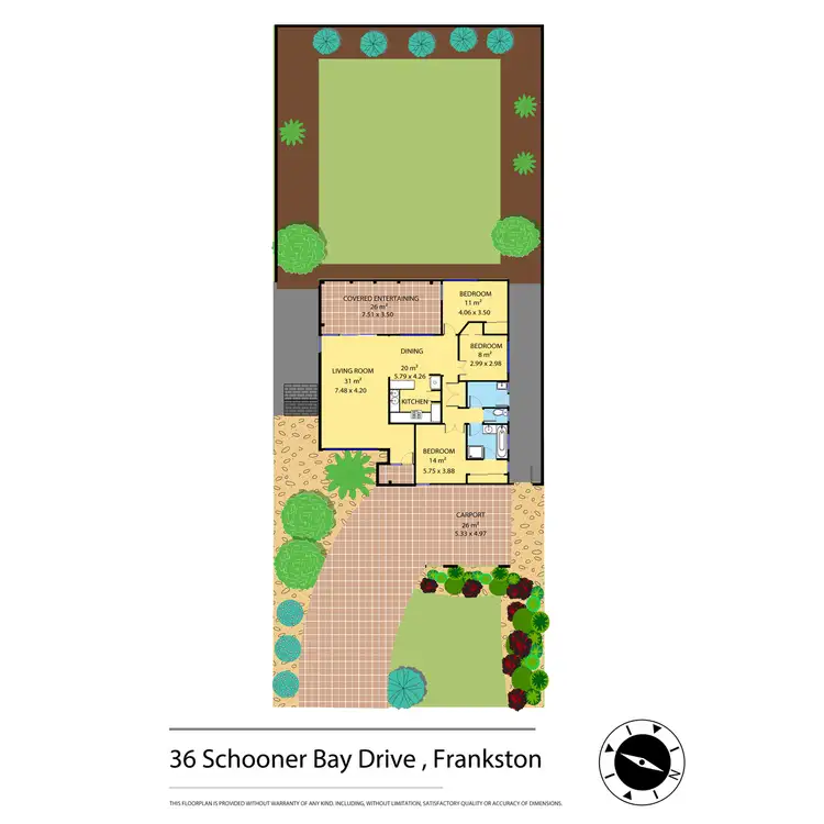 Floorplan of Homely house listing, 36 Schooner Bay Drive, Frankston VIC 3199