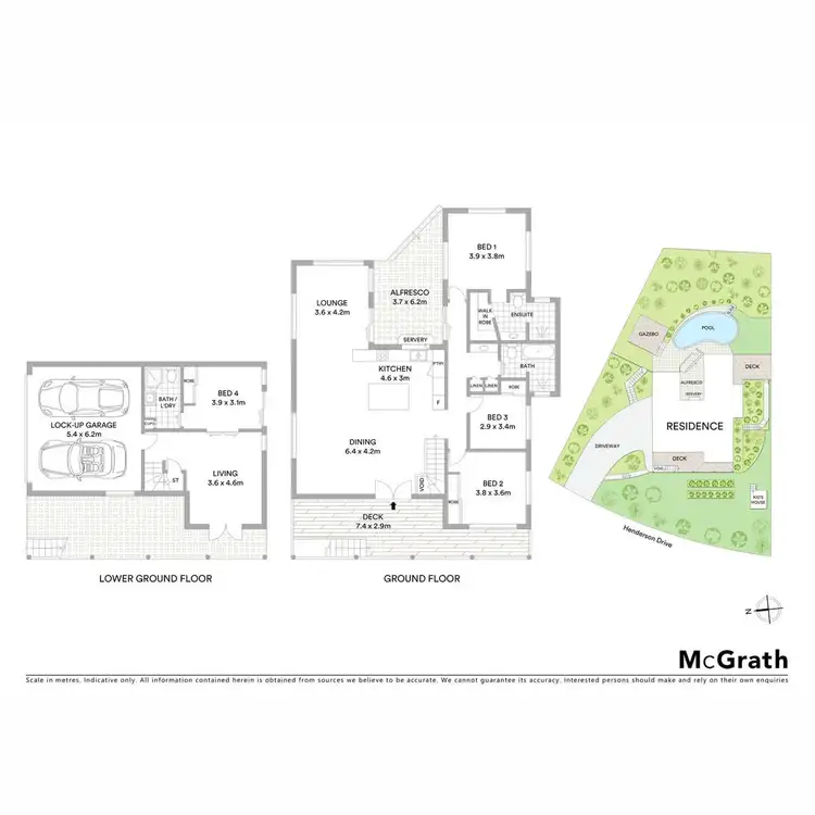 Floorplan of Homely house listing, 30 Henderson Drive, Lennox Head NSW 2478