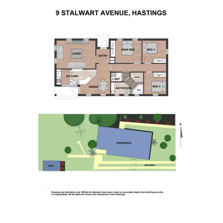 Floorplan of Homely house listing, 9 Stalwart Avenue, Hastings VIC 3915