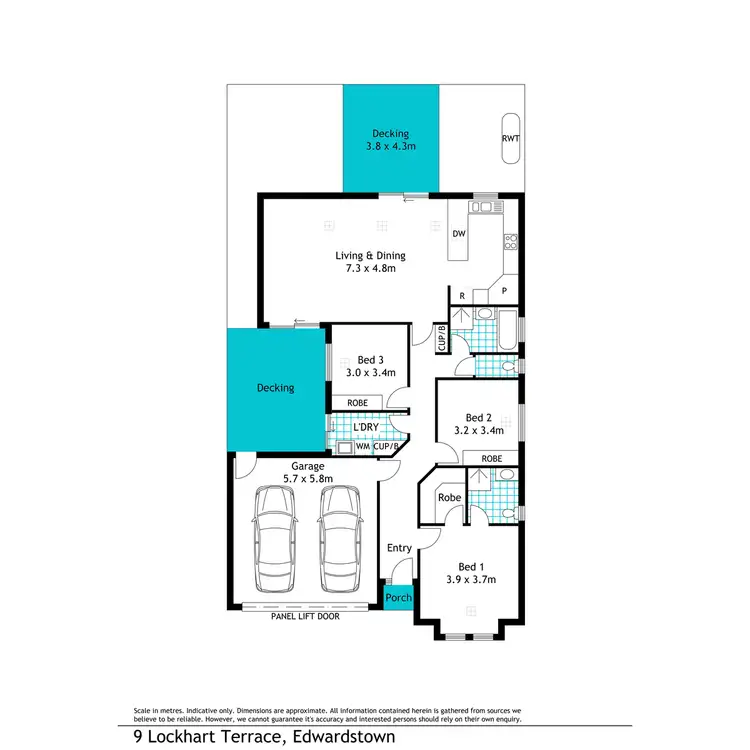 Floorplan of Homely house listing, 9 Lockhart Terrace, Edwardstown SA 5039