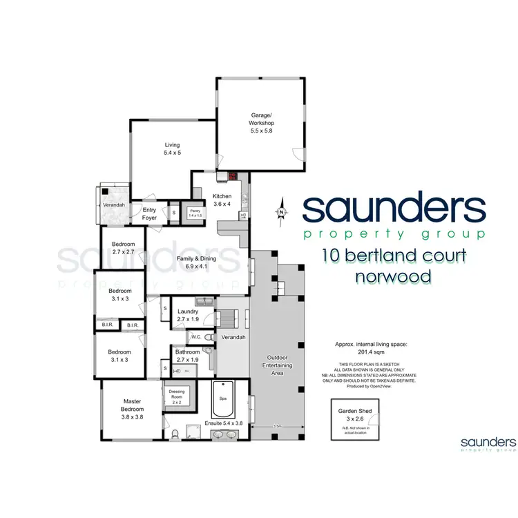 Floorplan of Homely house listing, 10 Bertland Court, Norwood TAS 7250