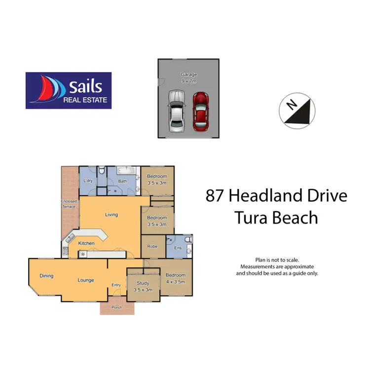 Floorplan of Homely house listing, 87 Headland Drive, Tura Beach NSW 2548
