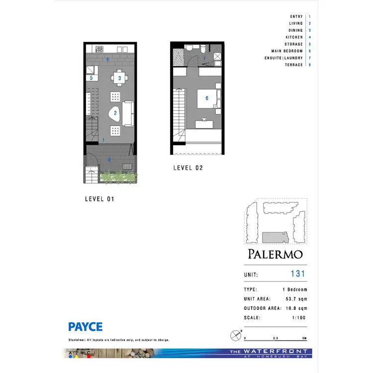 Floorplan of Homely apartment listing, 131/23 Savona Drive, Wentworth Point NSW 2127