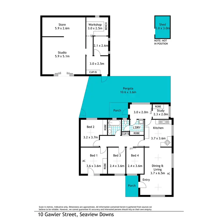 Floorplan of Homely house listing, 10 Gawler Street, Seaview Downs SA 5049