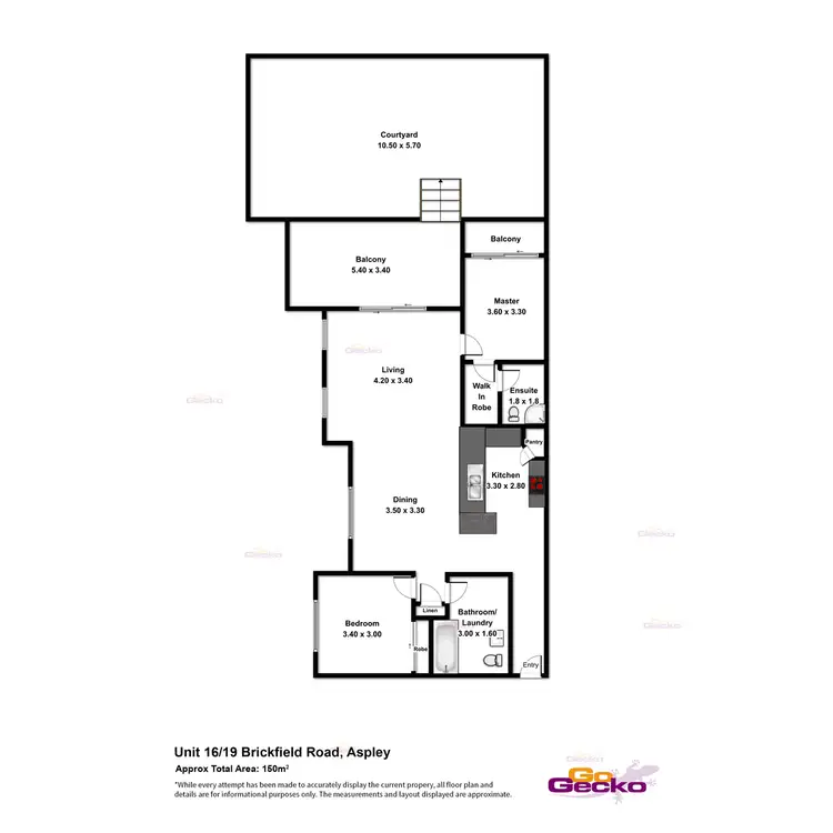 Floorplan of Homely townhouse listing, 16/19 Brickfield Road, Aspley QLD 4034