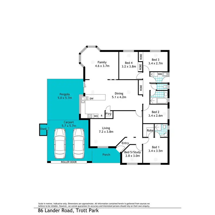 Floorplan of Homely house listing, 86 Lander Road, Trott Park SA 5158