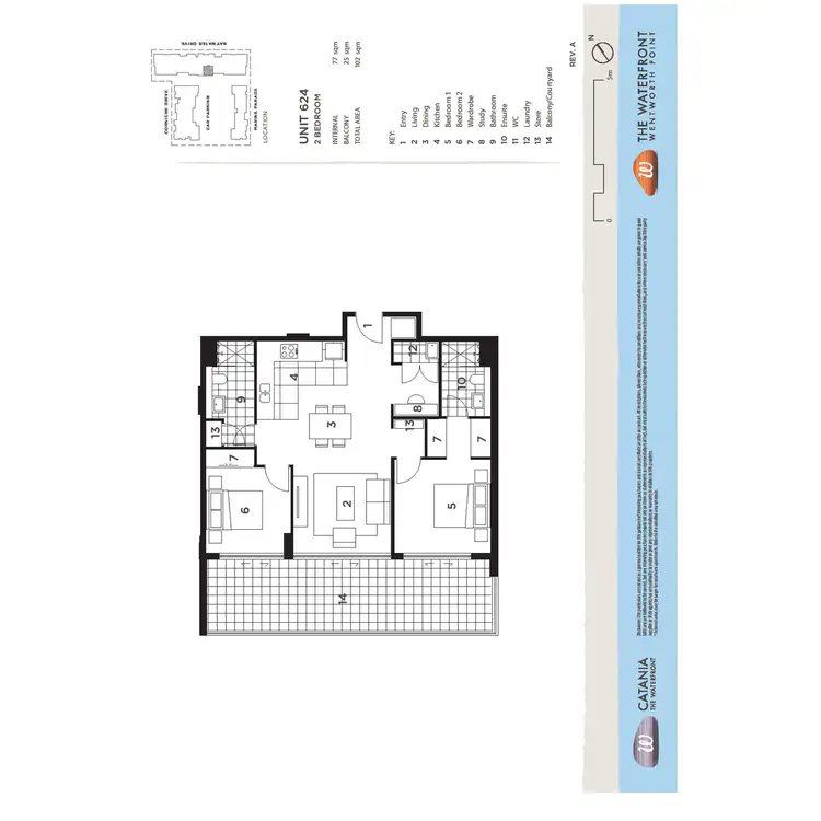 Floorplan of Homely apartment listing, 624/22 Baywater Drive, Wentworth Point NSW 2127