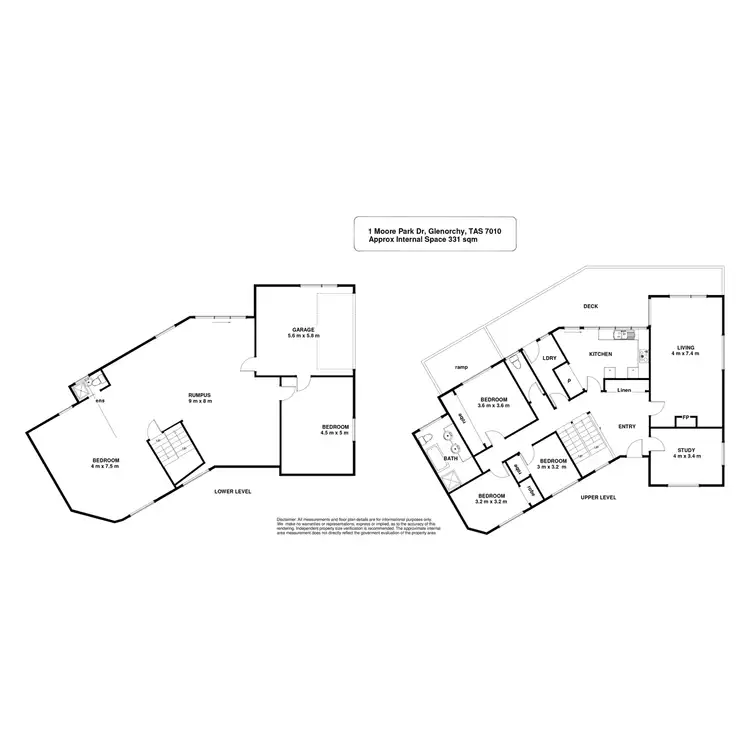 Floorplan of Homely house listing, 1 Moore Park Drive, Glenorchy TAS 7010