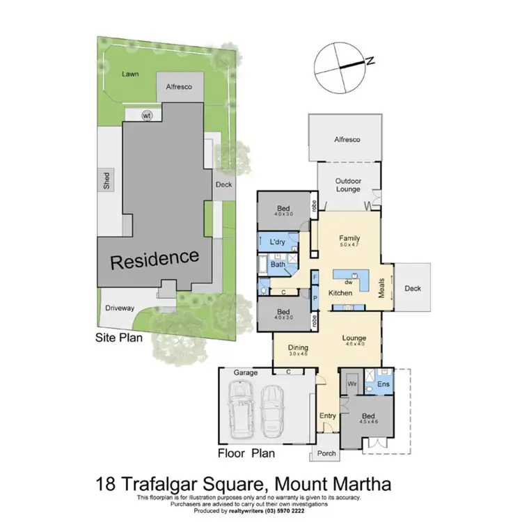 Floorplan of Homely house listing, 18 Trafalgar Square, Mount Martha VIC 3934
