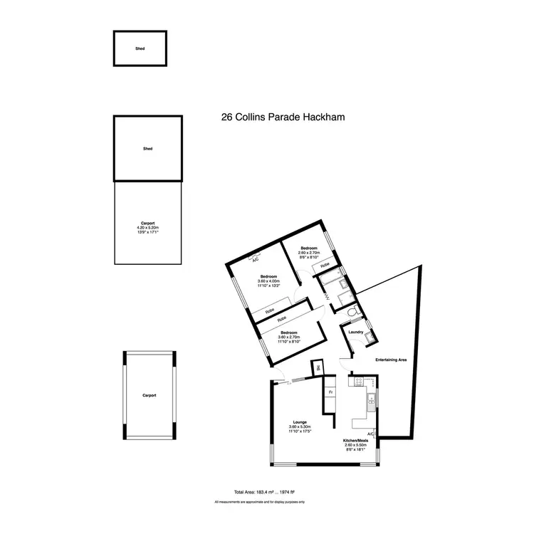 Floorplan of Homely house listing, 26 Collins Parade, Hackham SA 5163