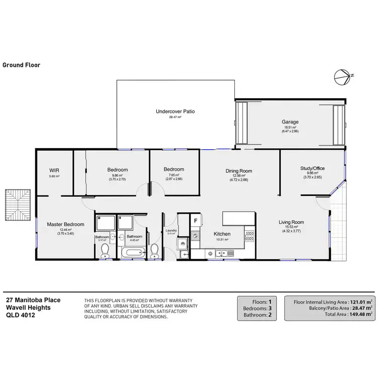 Floorplan of Homely house listing, 27 Manitoba Place, Wavell Heights QLD 4012