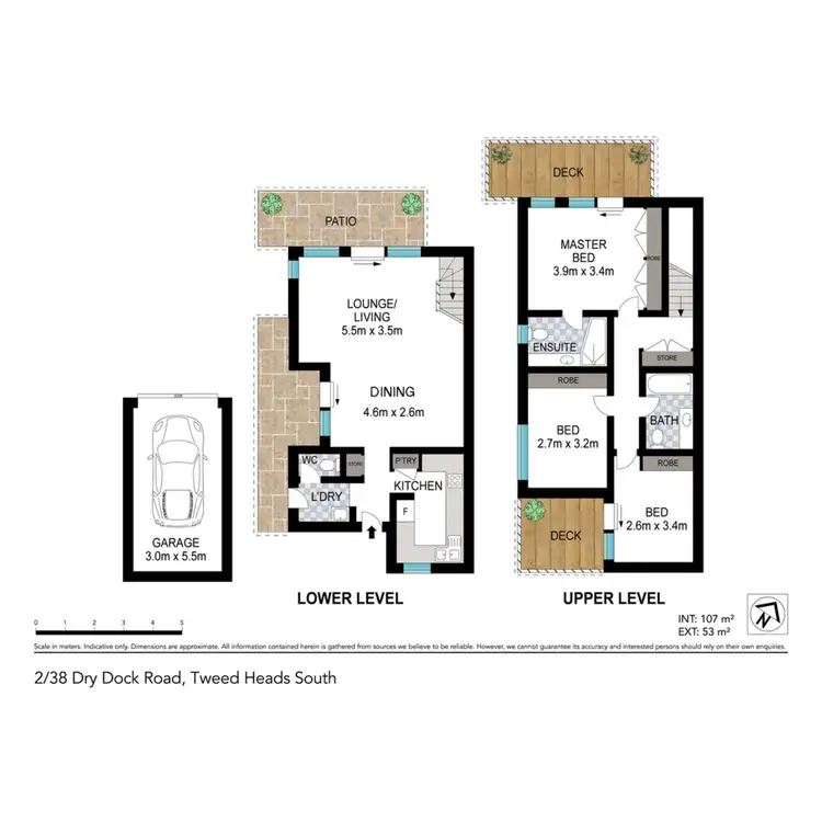 Floorplan of Homely townhouse listing, 2/38 Dry Dock Road, Tweed Heads South NSW 2486