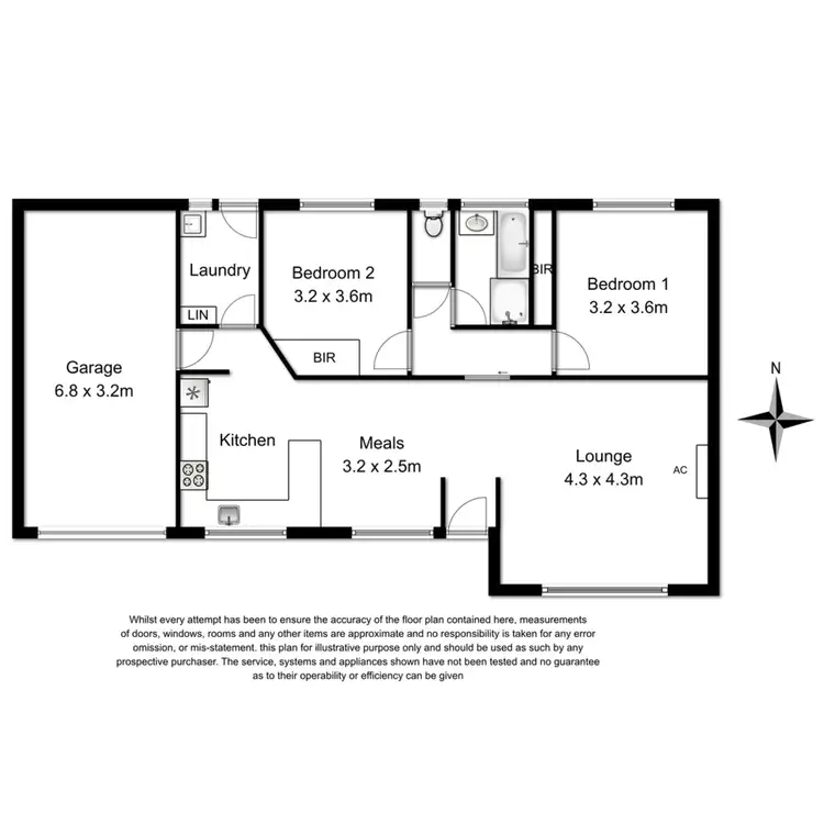 Floorplan of Homely unit listing, 2/110 Jubilee Highway West, Mount Gambier SA 5290