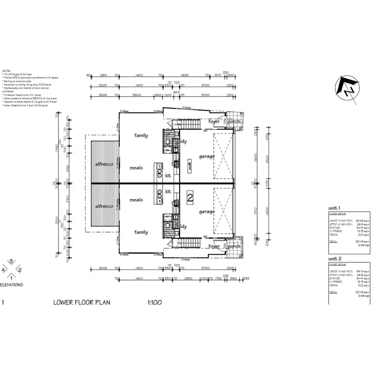Floorplan of Homely semi-detached listing, 1/84 McAuley Parade, Pacific Pines QLD 4211