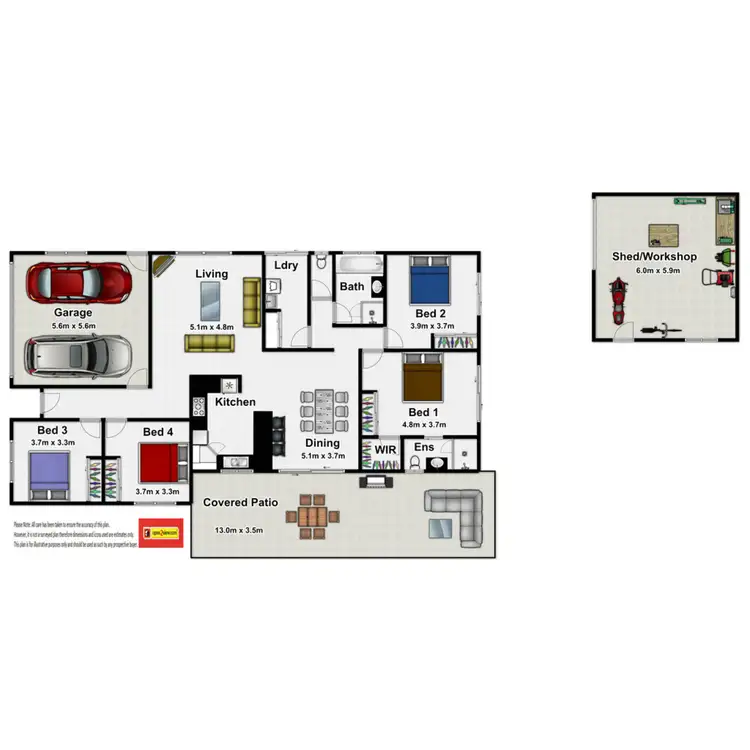 Floorplan of Homely house listing, 8 Poolwood Road, Kewarra Beach QLD 4879