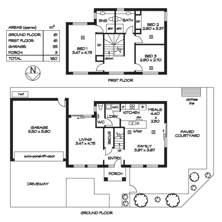 Floorplan of Homely house listing, 15 Belford Avenue, Devon Park SA 5008