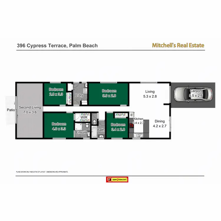 Floorplan of Homely house listing, 396 Cypress Terrace North, Palm Beach QLD 4221