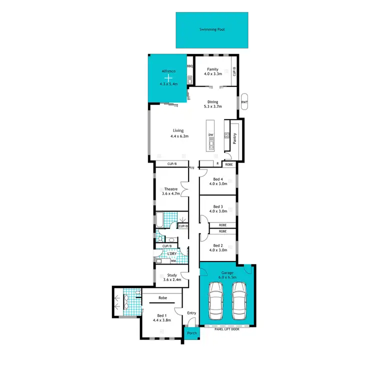 Floorplan of Homely house listing, 6 Grove Street, Glenelg East SA 5045