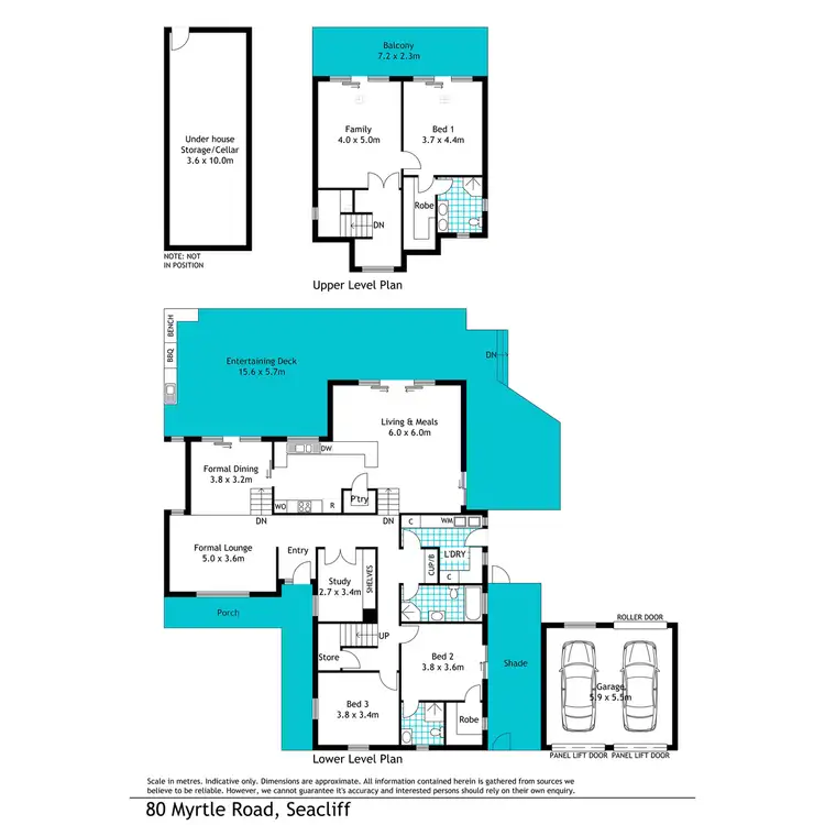 Floorplan of Homely house listing, 80 Myrtle Road, Seacliff SA 5049