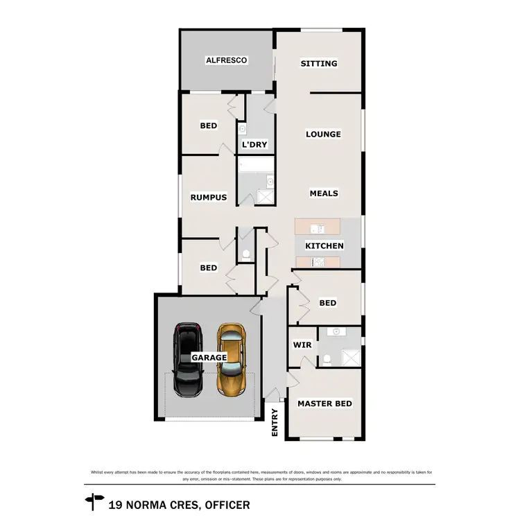 Floorplan of Homely house listing, 19 Norma Crescent, Officer VIC 3809