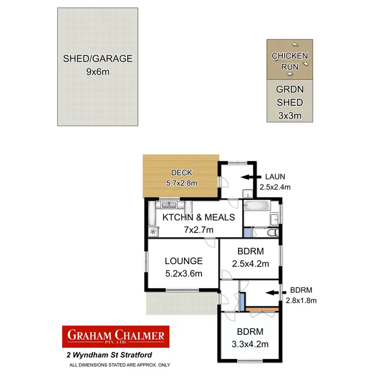 Floorplan of Homely house listing, 2 Wyndham Street, Stratford VIC 3862