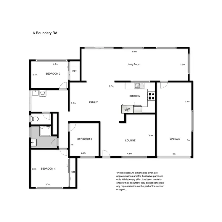 Floorplan of Homely house listing, 6 Boundary Road, Windang NSW 2528