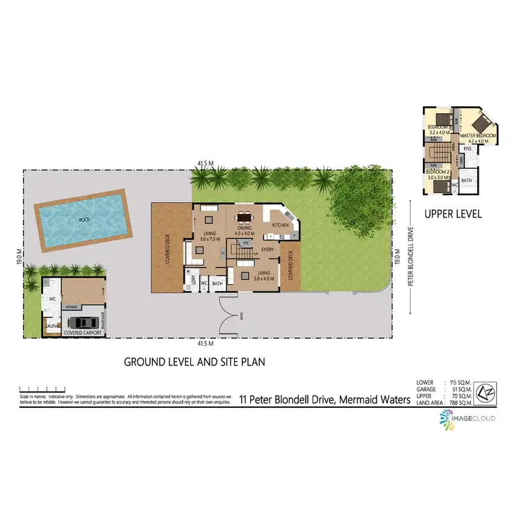 Floorplan of Homely house listing, 11 Peter Blondell Drive, Mermaid Waters QLD 4218