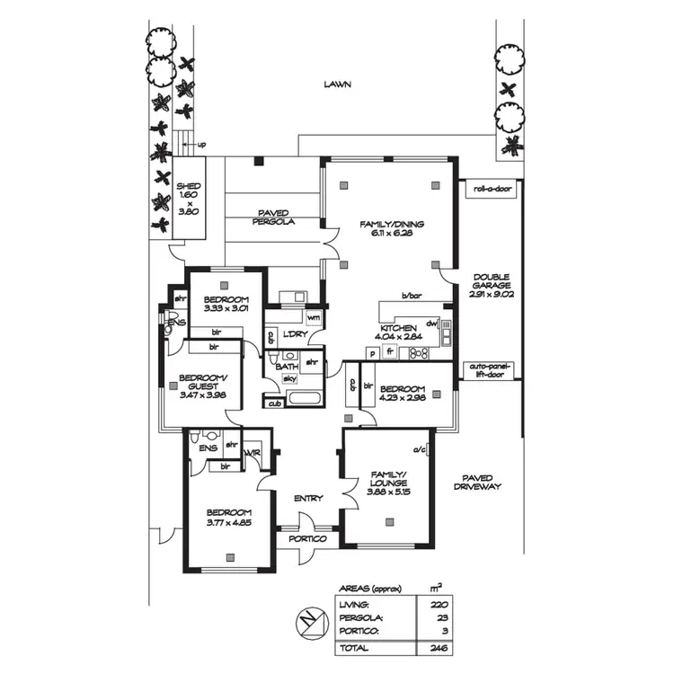 Floorplan of Homely house listing, 9 Carunta Street, Wattle Park SA 5066