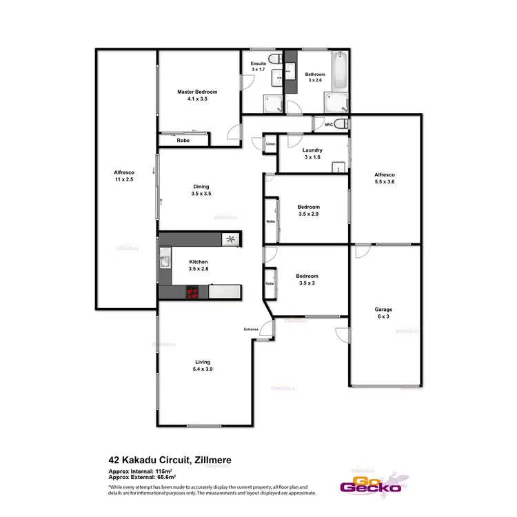 Floorplan of Homely house listing, 42 Kakadu Circuit, Zillmere QLD 4034