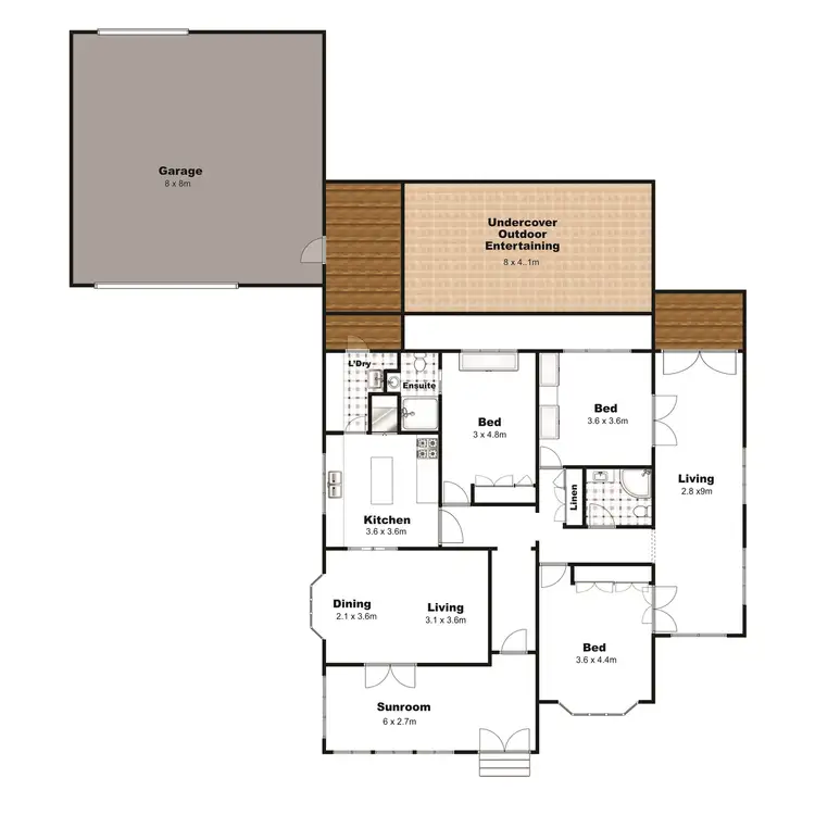 Floorplan of Homely house listing, 15 Bridge Street, Mount Lofty QLD 4350
