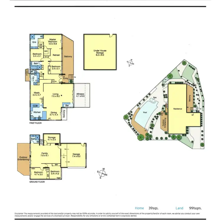 Floorplan of Homely house listing, 32 Granya Grove, Mount Eliza VIC 3930