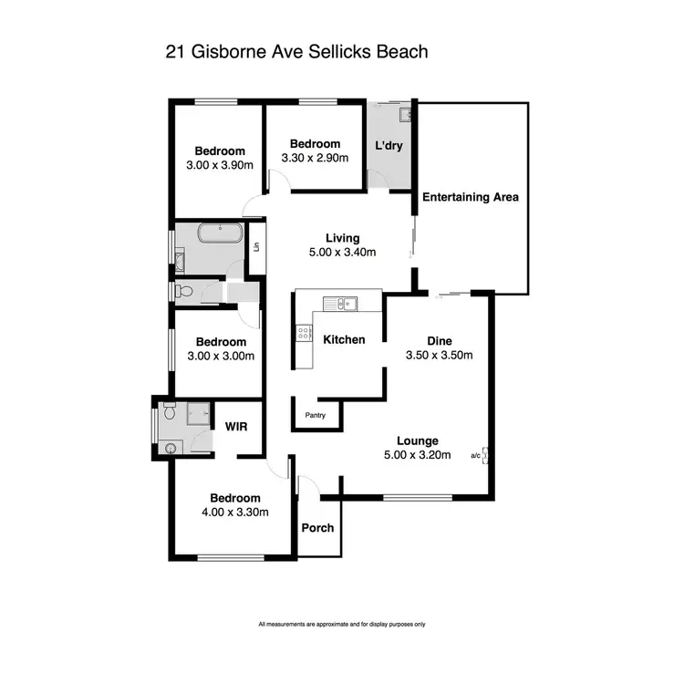 Floorplan of Homely house listing, 21 Gisborne Avenue, Sellicks Beach SA 5174