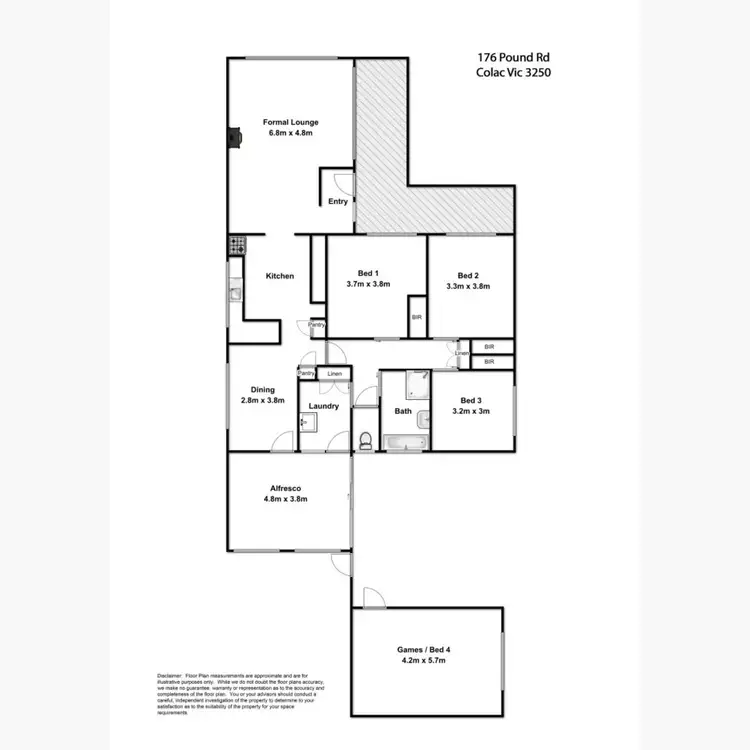 Floorplan of Homely house listing, 176 Pound Road, Elliminyt VIC 3250