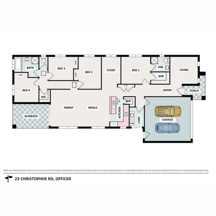 Floorplan of Homely house listing, 23 Christopher Road, Officer VIC 3809
