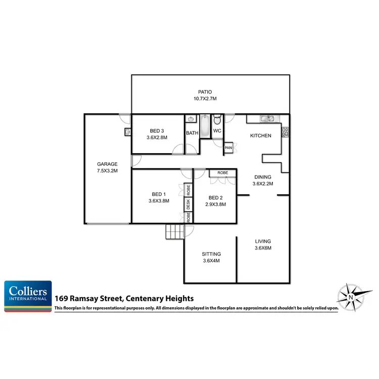 Floorplan of Homely house listing, 169 Ramsay Street, Centenary Heights QLD 4350