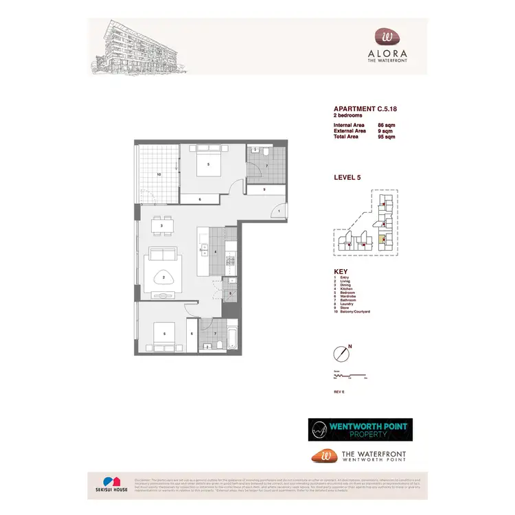 Floorplan of Homely apartment listing, C518/14 Nuvolari Place, Wentworth Point NSW 2127
