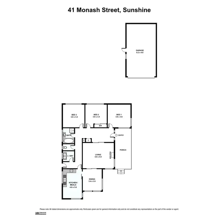 Floorplan of Homely house listing, 41 Monash Street, Sunshine VIC 3020