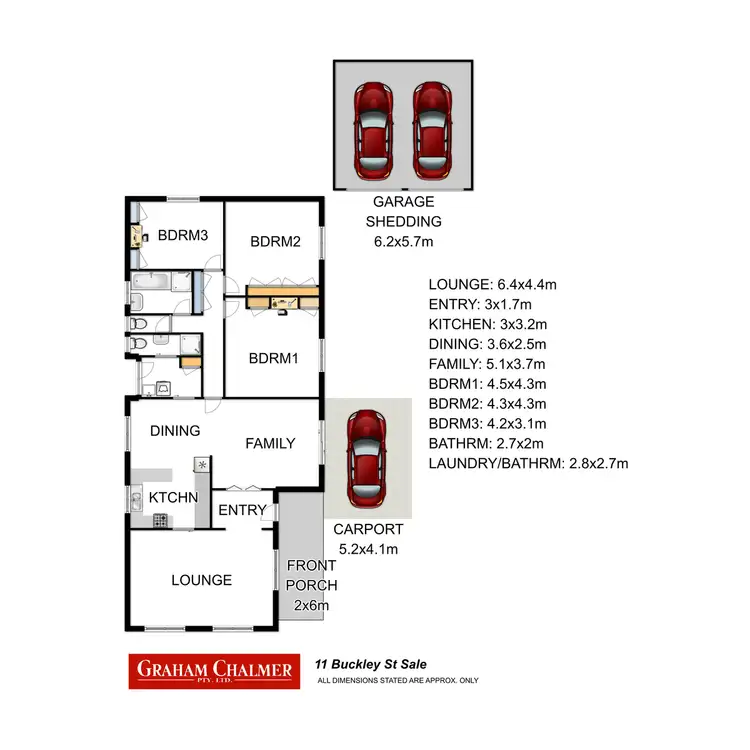 Floorplan of Homely house listing, 11 Buckley Street, Sale VIC 3850