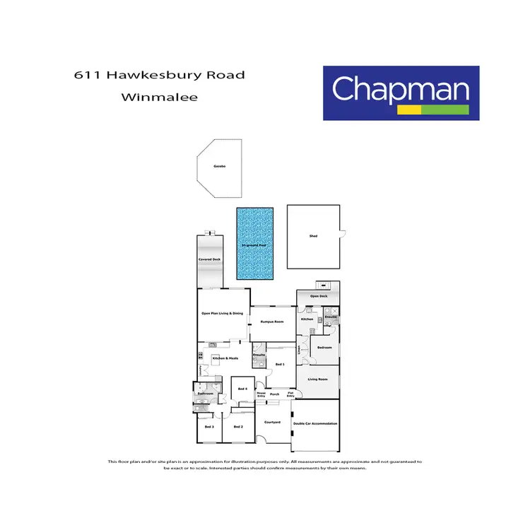 Floorplan of Homely house listing, 611 Hawkesbury Road, Winmalee NSW 2777