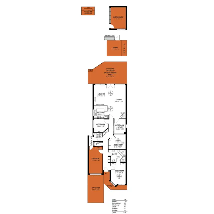 Floorplan of Homely house listing, 65A Balham Avenue, Kingswood SA 5062