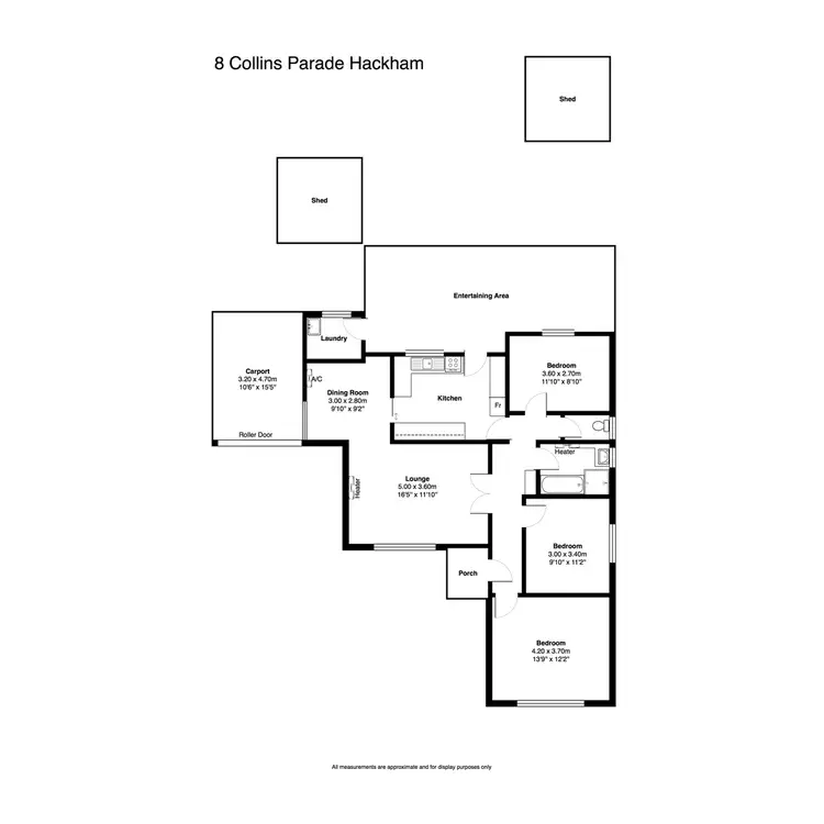 Floorplan of Homely house listing, 8 Collins Parade, Hackham SA 5163
