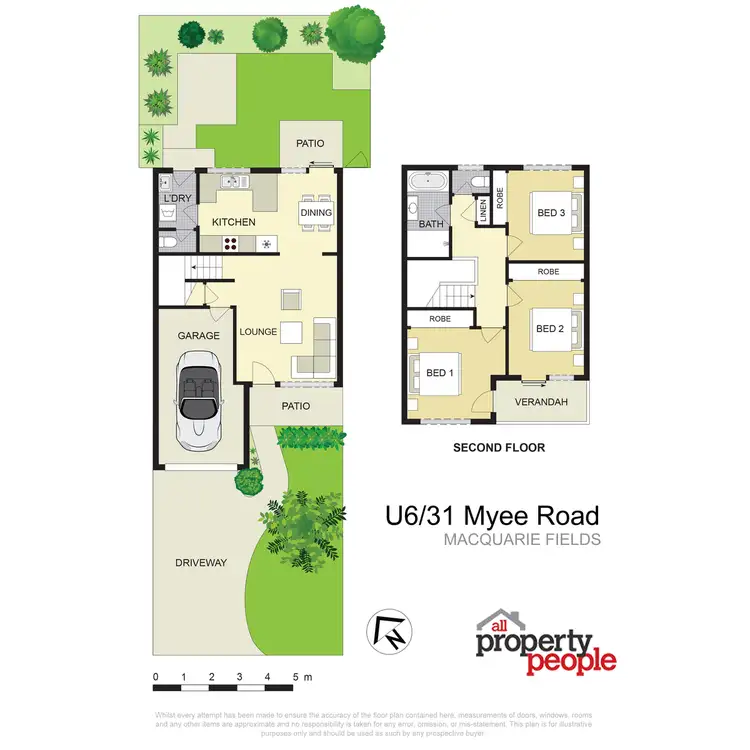 Floorplan of Homely townhouse listing, 6/31 Myee Road, Macquarie Fields NSW 2564