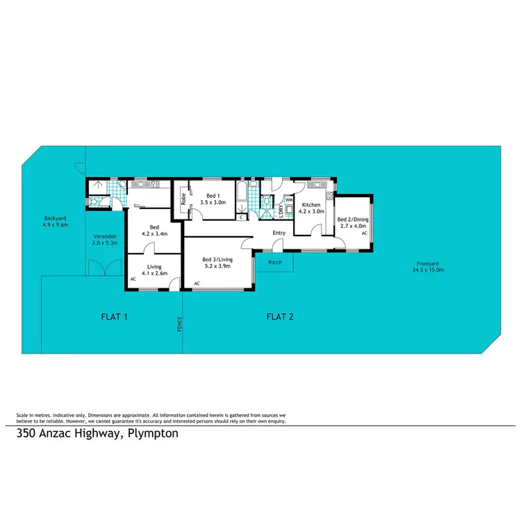 Floorplan of Homely flat listing, 350 Anzac Highway, Plympton SA 5038