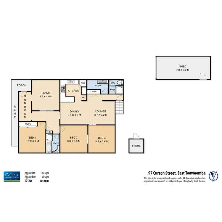 Floorplan of Homely house listing, 97 Curzon Street, East Toowoomba QLD 4350