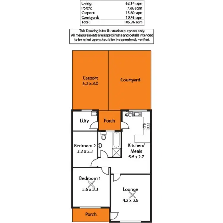 Floorplan of Homely unit listing, 4/534 Brighton Road, South Brighton SA 5048