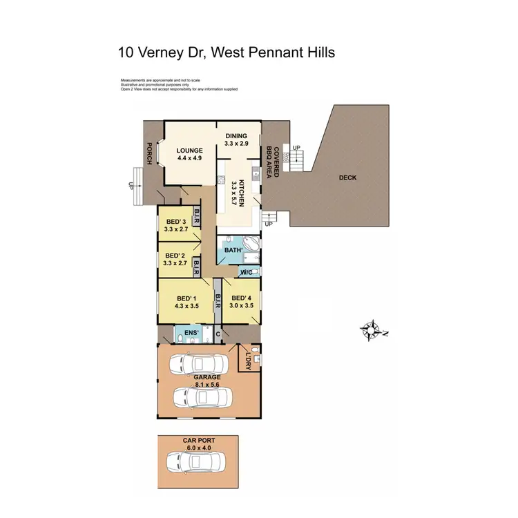 Floorplan of Homely house listing, 10 Verney Drive, West Pennant Hills NSW 2125