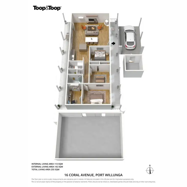 Floorplan of Homely retirement listing, 16 Coral Avenue, Port Willunga SA 5173