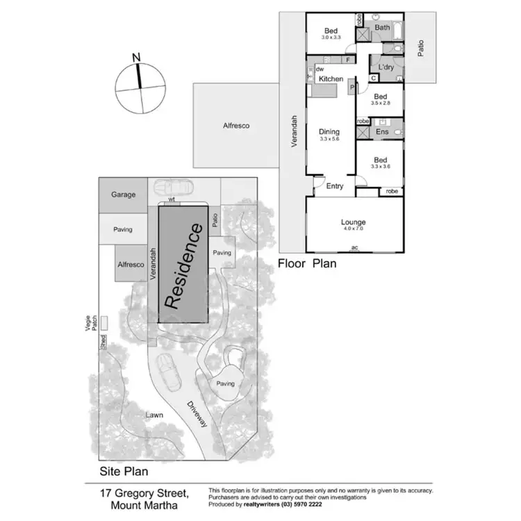Floorplan of Homely house listing, 17 Gregory Street, Mount Martha VIC 3934